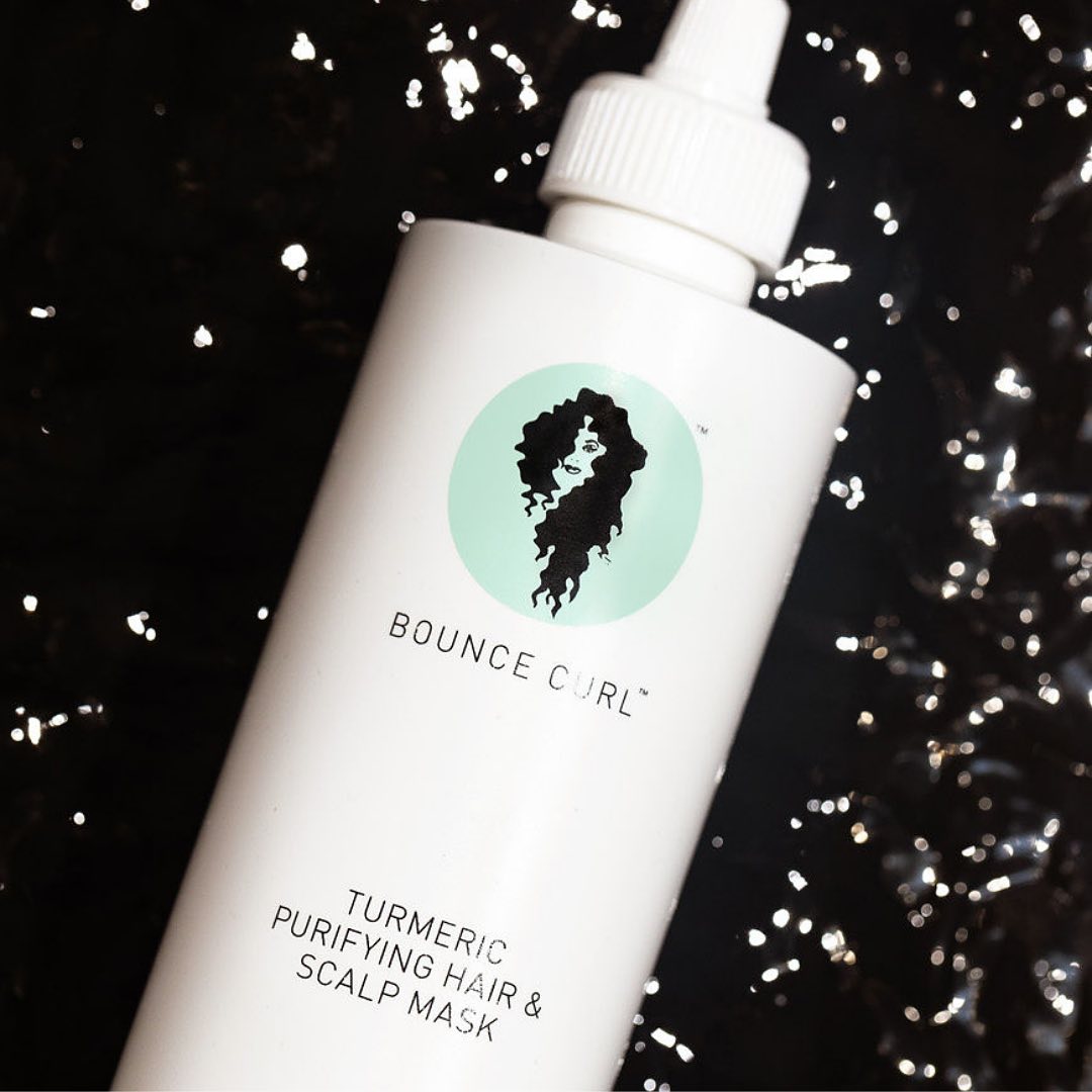 Valomoji plaukų ir galvos odos kaukė su ciberžole