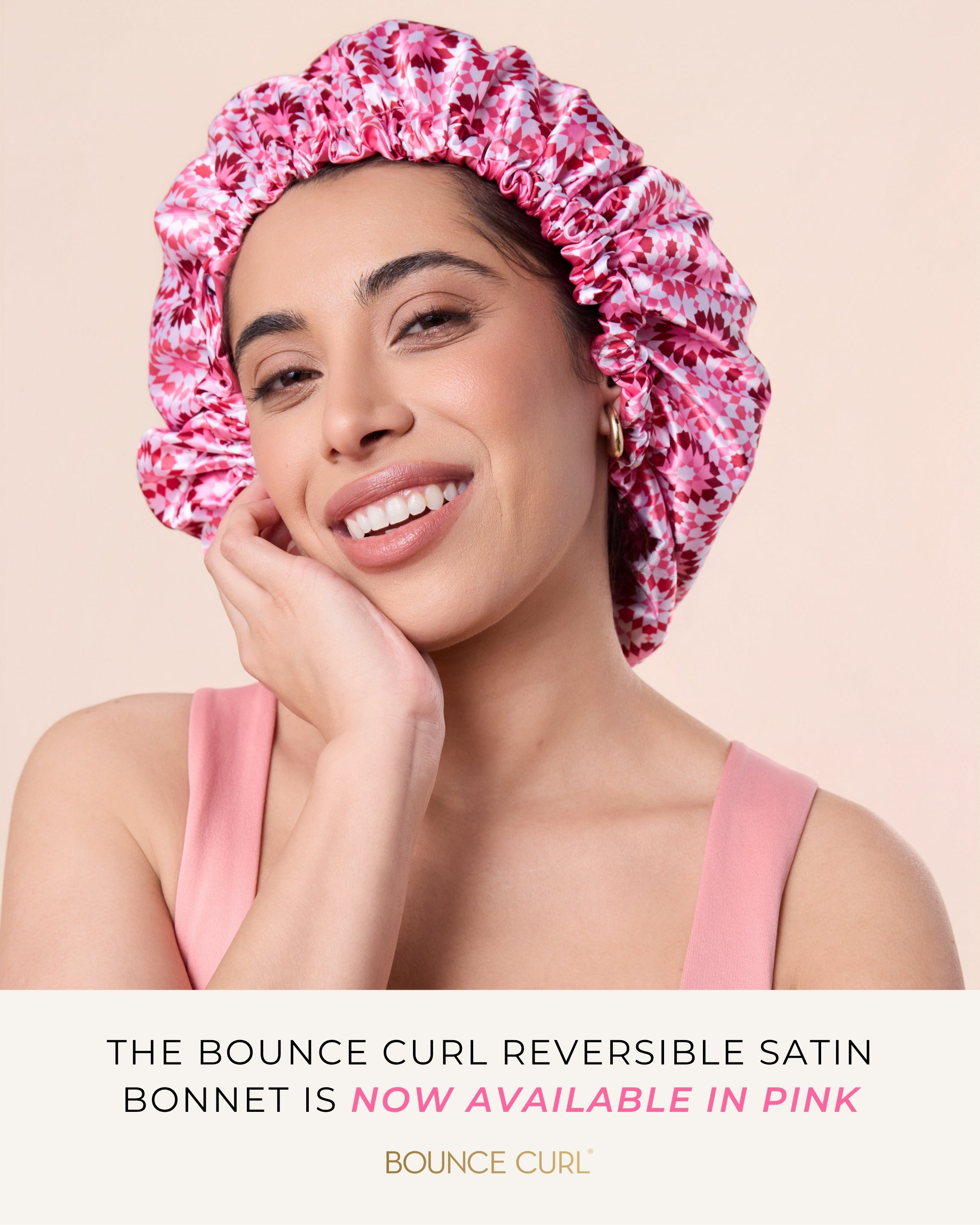 Bounce Curl Reversible Satin Hair Bonnet