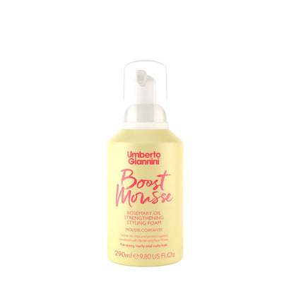 Umberto Giannini Strong Curls Boost Mousse Rosemary Oil Strengthening Styling Foam