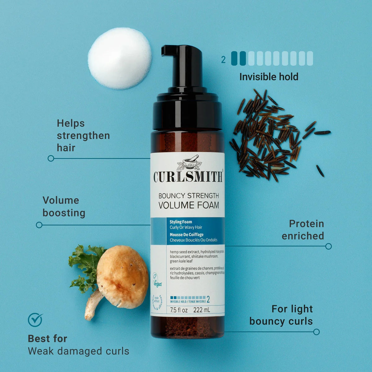 Curlsmith Bouncy Strength Volume Foam