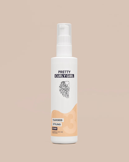Pretty Curly Girl Flaxseed Styling Foam
