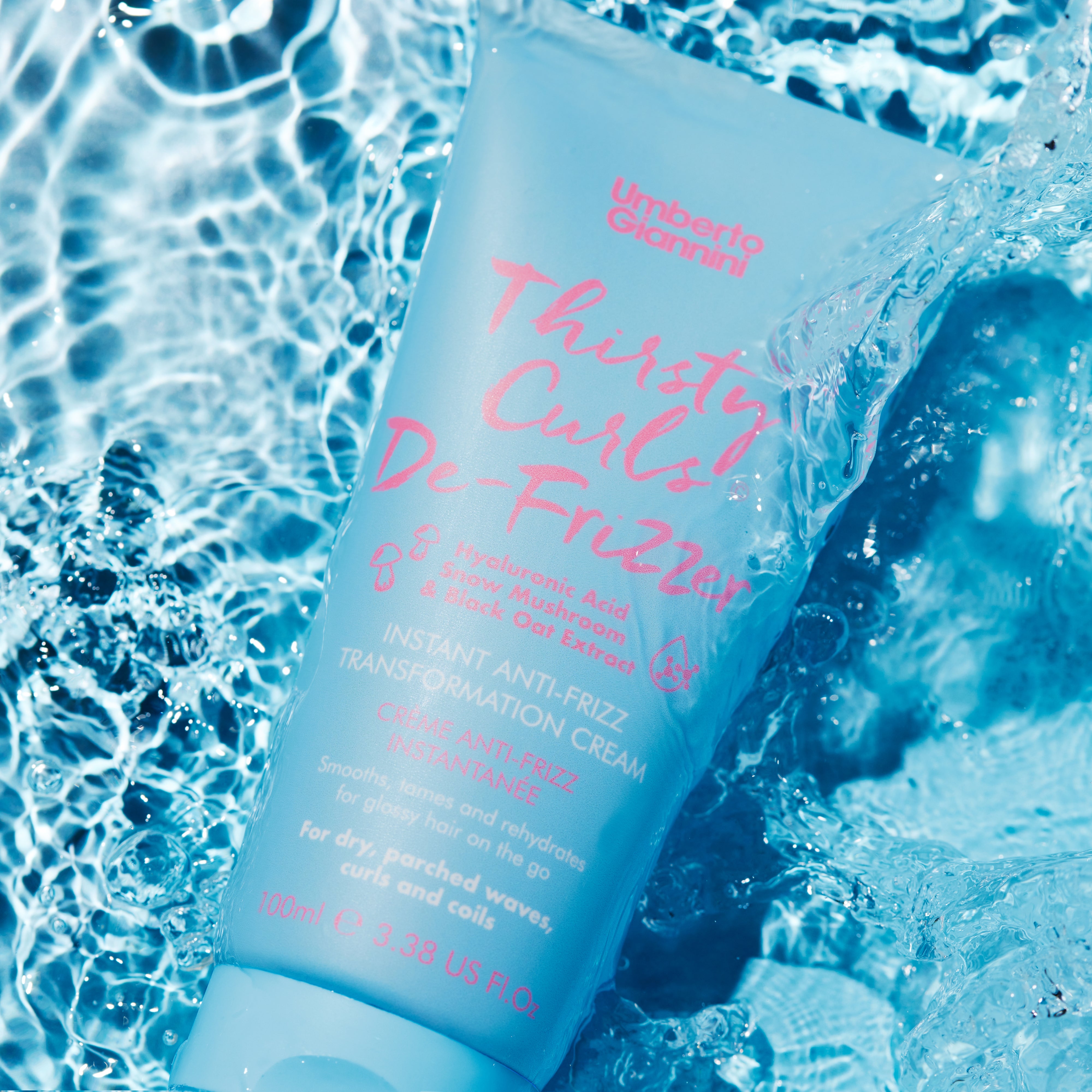 Umberto Giannini Thirsty Curls De-Frizzer Instant Anti-Frizz Transformation Cream