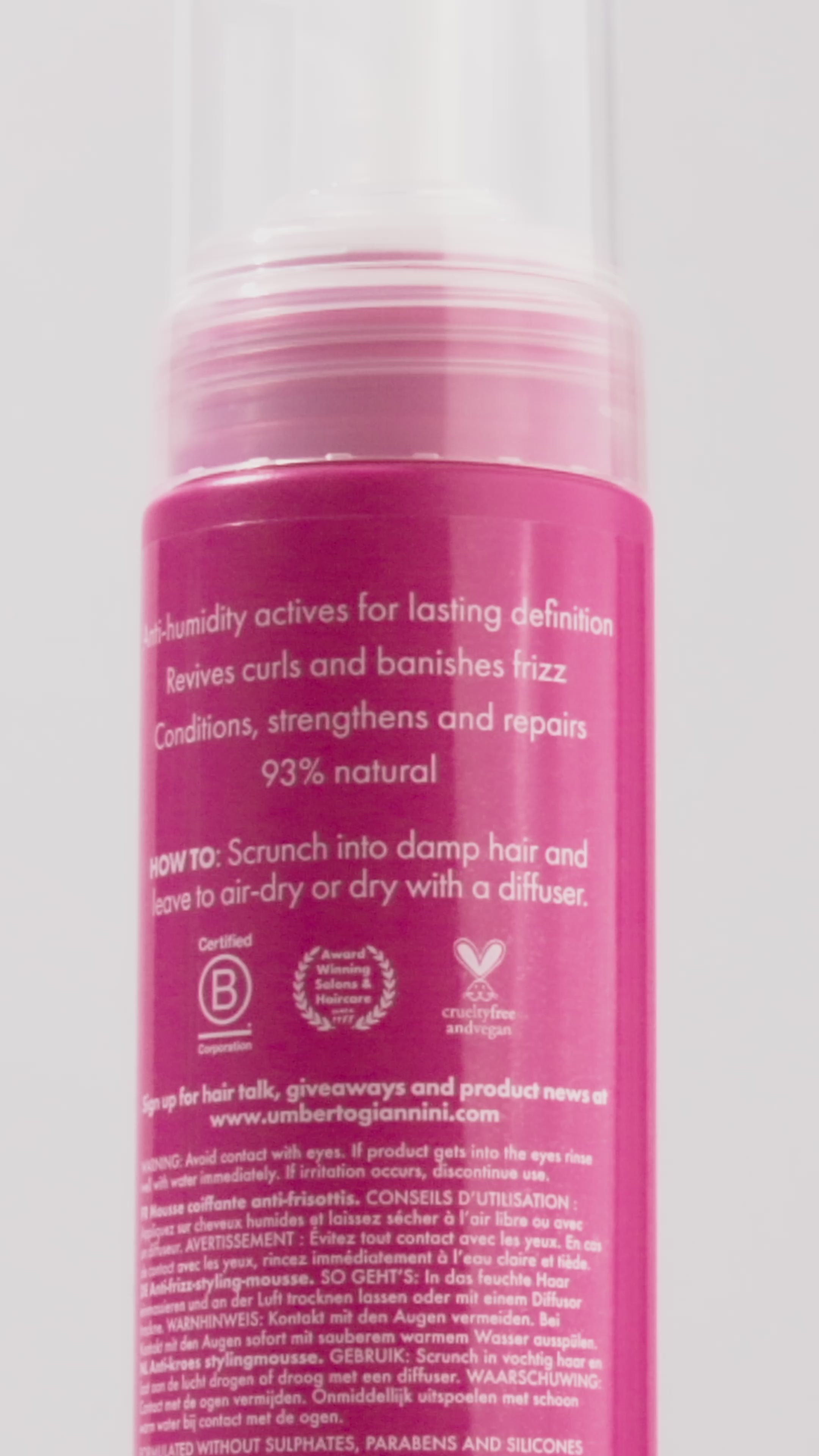Umberto Giannini Curl Foam Anti-Frizz Styling Mousse